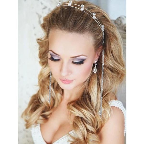 Blomsterhodeband for kvinner og jenter, hårvin, gullblad, boho-hodeband, bryllup, fe-tilbehør, hodeplagg, brudekrone