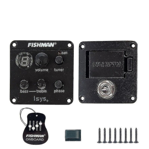 Fishman Eq Tuner Piezo Mic Presys Blend Akustisk gitar Pickup Preamp