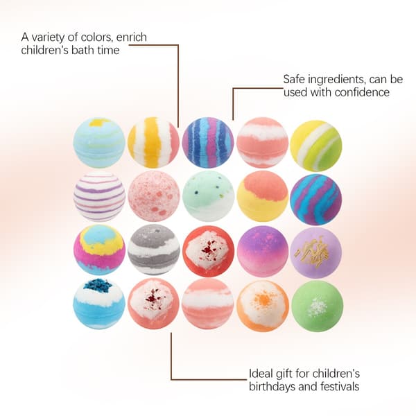 Ocean Toy Bad Salt Ball Set 60g*12 Havssalt Badbollar Bubbelbollar Exploderande Badbollar Presentförpackning 720g 12-pack - XXSW2