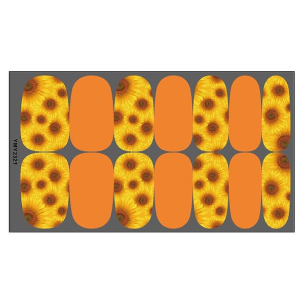 Auringonkukka Kynsivesitarrat DIY Auringonkukka Pieni Daisy Kynsitarrat