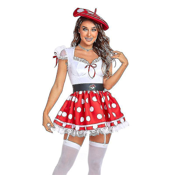 Uusi Halloween-juhlan seksikäs aikuisten Mikki Cosplay-asujuhla _iu M