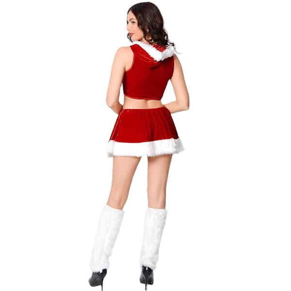 Jultomtens Elf Kostym Cosplay Grön Jultomte Festklänning För Kvinnor