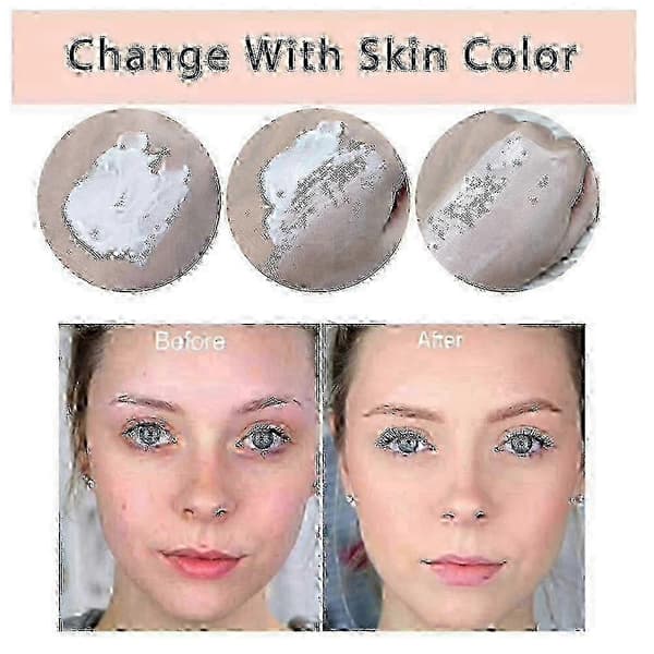 2 STK TLM Farveskiftende Foundation, Fejlfri Farveskiftende Foundation, Flydende Makeup Base Ansigtsconcealer til Aldrende Hud_cdb1