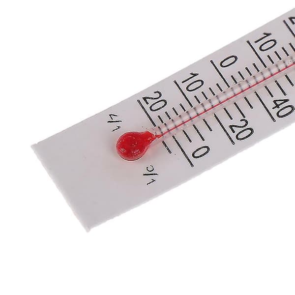 10 st 5cmx1.1cm Miniatyr Papptermometer Inomhus -20-50 Celsius 10PCS