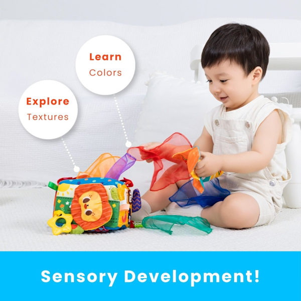 Baby Tissue Box Toy - Sensorisk Utveckling Baby Learning Toys 6-12 Månader - Montessori Leksaker för 1 År Gammal - Montessori Baby Leksaker – Baby Sensoriska Leksaker