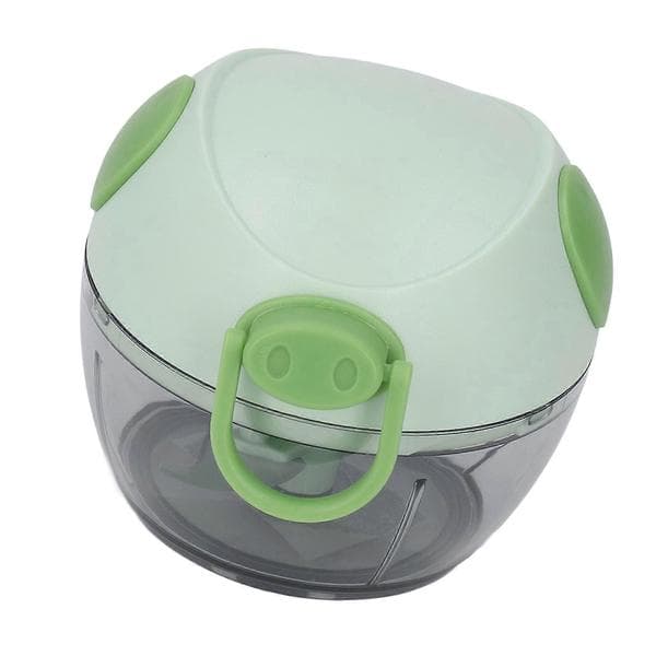 Hvidløgstrækker Multifunktionel Mini Håndtrækker Hvidløgshakker Foodprocessor til Hjemmet Grøn