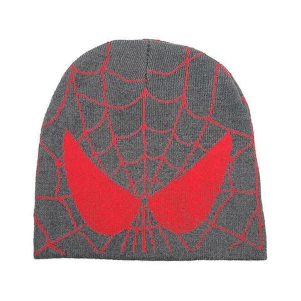 Mænd Kvinder Spider Man Varm Strikket Hue Efterår Vinter Skullies Hue Cosplay Kostumer Grey