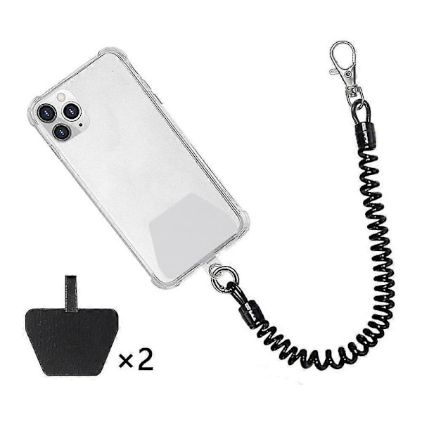 Mobiltelefon Lanyard Tether med Patch, universel Smartphone Håndledsrem