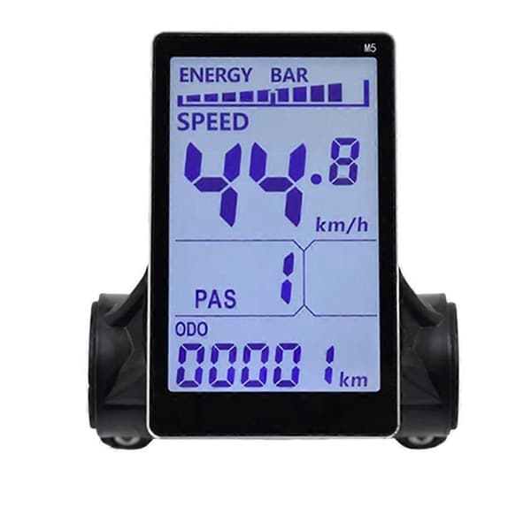 M5 Elcykel LCD Display Måler 24V 36V 48V 60V E Scooter LCD Panel Skærm til Mountain Elcykel (6PIN) Svart