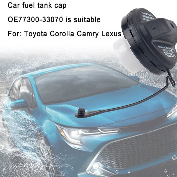 Bilbränsletank Cap Pålitligt utbyte Hållbart cover 77300-33070 För Toyota Corolla/camry/för Lexus