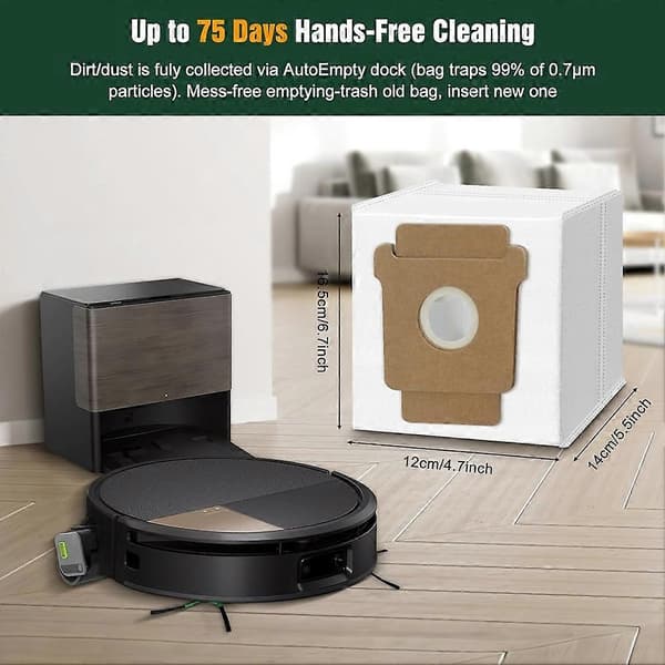 Reservedele til IRobot Roomba Max 705 Combo/706 Combo Robotstøvsuger, Hovedbørster, Rullemoppe, Sidebørster