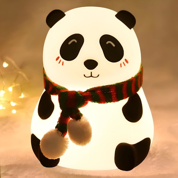 Panda Silikon Natlampe til Børn, Panda Gaver, Søde LED-lamper til Teenpigers Soveværelse, Soveværelsesdekorationer Gaver til Småbørn style2
