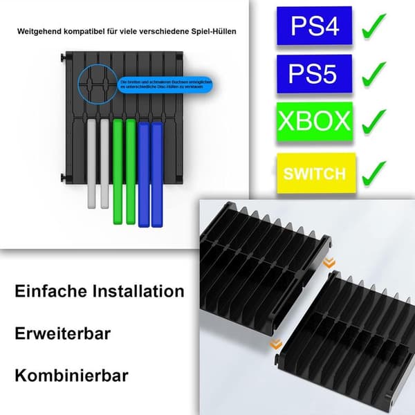 Spilllagringsdisk Playstation 5 PS5 PS4 Xbox Switch Tower (32 spill)