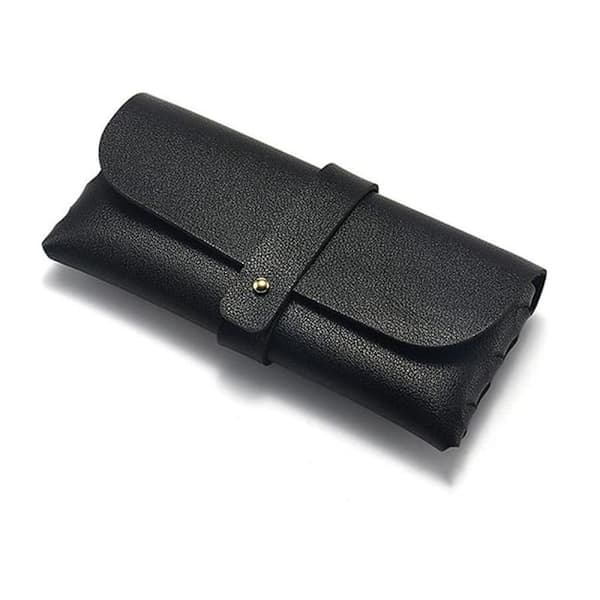 2-pack Soft Glasses Cases (Black + White), Sunglasses Case with Buckle