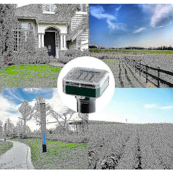 4 st Solar Ormskrämmare för Utomhusbruk, Ultraljuds Solar Ormskrämmare, Ormskrämmare för Utomhusbruk
