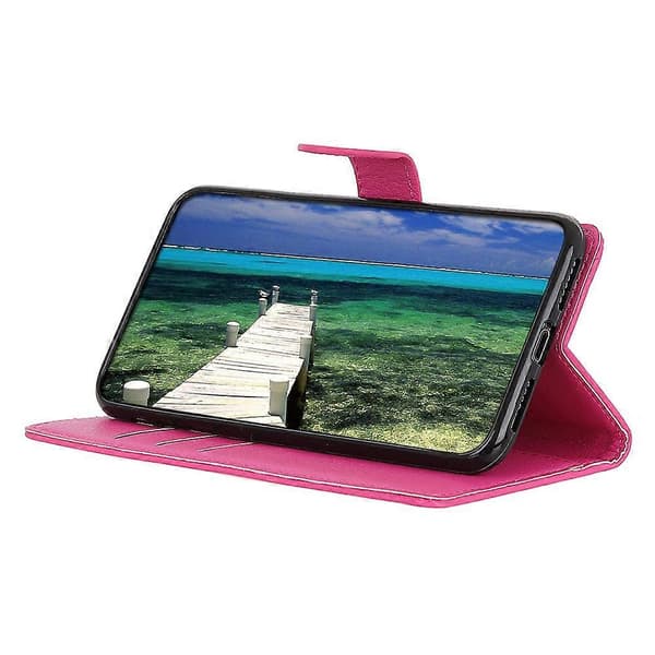 For OnePlus 13 Wallet Case PU Læder Telefon Cover Litchi Tekstur Rose