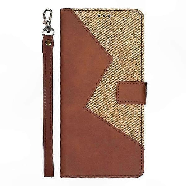 PU-läderfodral med kortfack för Fairphone 5 Brown