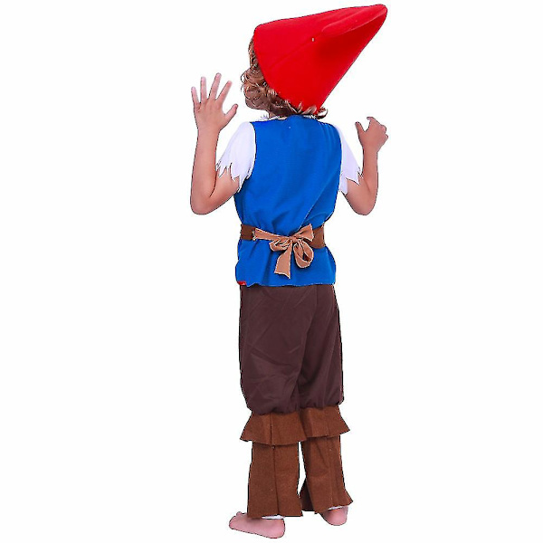 Cosplay-saga Sju dvärgar Barnkostymset Flickor Halloween Klänning Upp Fest Jul Semester Elf Pojkar Dräkter Scenföreställning L 3-4 years