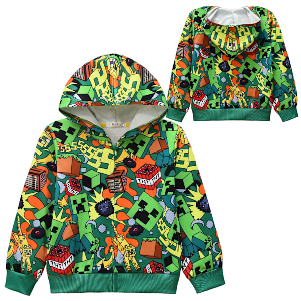 Minecraft Zip-Up Hettejakke Genser 130