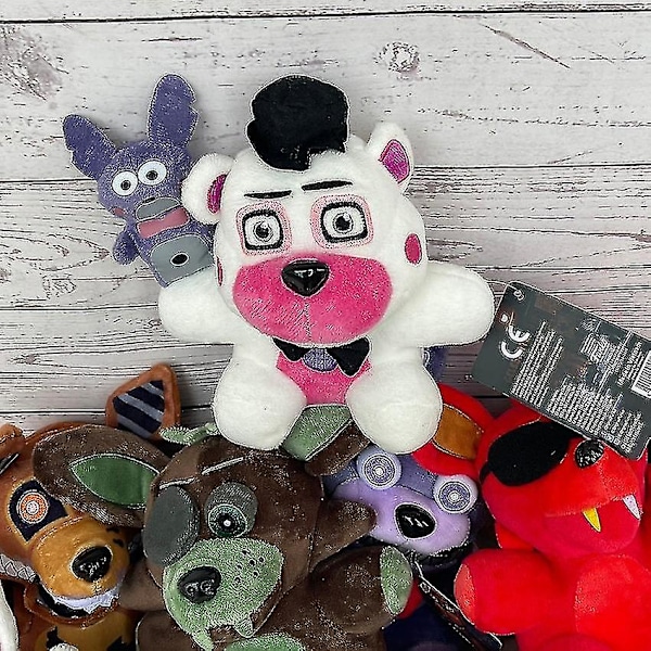 2023-Five Nights At Freddy's Fnaf Söta Plyschleksaker Speldocka 18 Cm Bonnie Bear Foxy Stoppade Dockor Cartoon Freddy Leksaker För Barn Gåvor-1 8