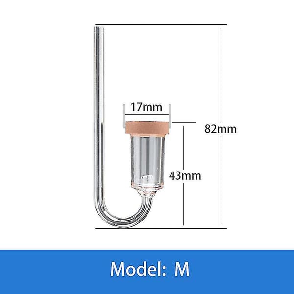 CO2-diffusor, Klar Akryl CO2-diffusor, CO2-diffusor för Akvariumväxter Gräs Vatten(m)