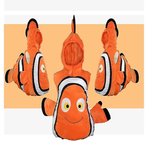 Hitta Nemo Clownfish Cospaly Costume Pixar Animerad Film Nemo Baby Barnkläder Halloween Julfest Hög kvalitet Set S