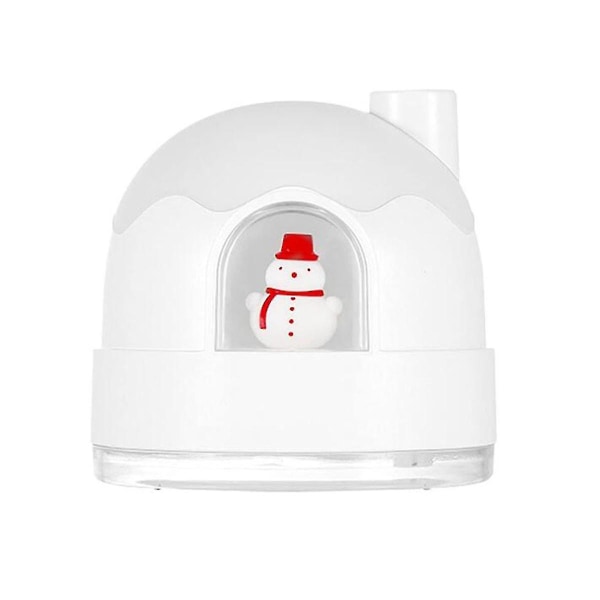 Snowman Humidifier Mini Luftfukter, søt Mini Retro Luftfukter, hvit