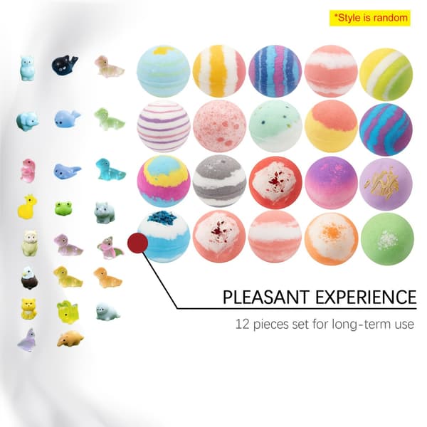 Ocean Toy Bad Salt Ball Set 60g*12 Havssalt Badbollar Bubbelbollar Exploderande Badbollar Presentförpackning 720g 12-pack - XXSW2