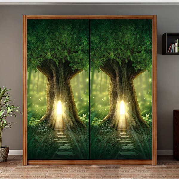 (38,5*200cm*2stk) 3D-effekt plakat dørklistremerke 32