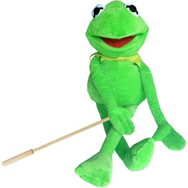 Kermit Frog-dukke med aftagelig kontrol-træstang, The Puppet Movie Show Blødt udstoppet plyslegetøj