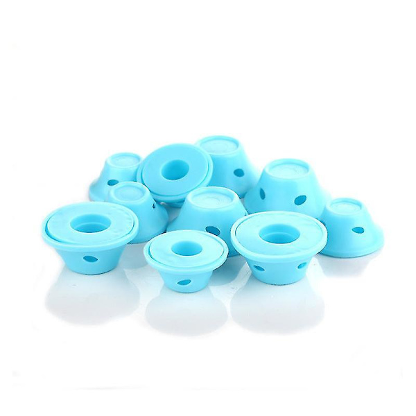 40 silikone curlers (blå), silikone curlers magiske curlers uden varme, ingen clips hårpleje DIY værktøj