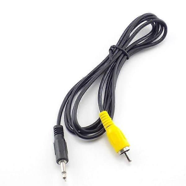 1,5 m 3,5 mm Mono til RCA Han Kabel AV Audio Video Ledningsadapter til Computer Laptop MP3/MP4