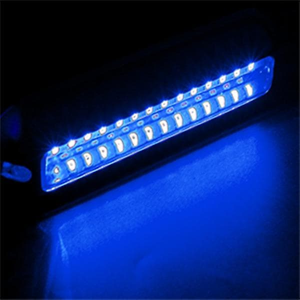 2 stk. 42 LED båd afløbslys båd hæklys blå undervands ponton marine lys