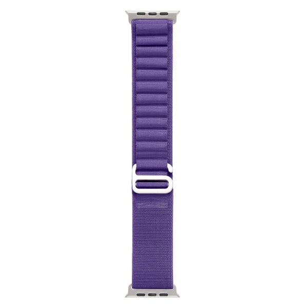 Passer for Apple Watch9 Ultra2 klokkerem Apple Watch 678 Nylon klokkerem Apple S9 High Mountain Watch-rem Purple 38 40 41mm