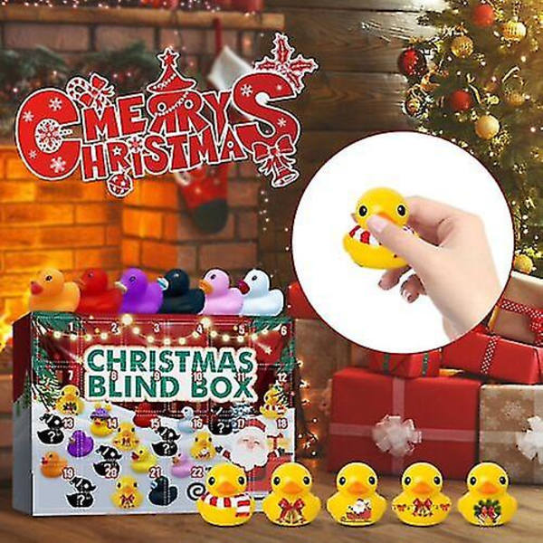 Kreativekraft 2022 juleadventskalender -gummiænder adventskalender 24 stk.