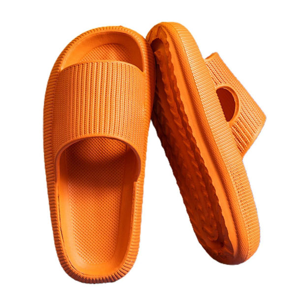 Summer Slides Tofflor Plattform Strandsandaler Unisex Tofflor Snabbtorkande-38-39-orange