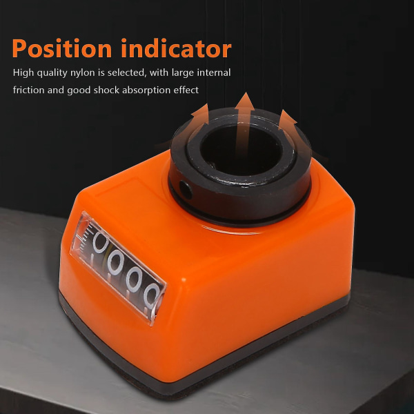 1 stk 14 mm positionsindikator tæller 4-cifret positionsdisplay Digital positionsindikator Maskine til