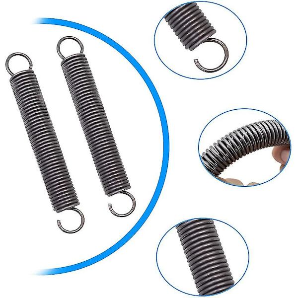 2 kappaletta jatkojousi terästä laajennettu painejousi kaksoiskoukkupidikkeet - 2x18x150mm