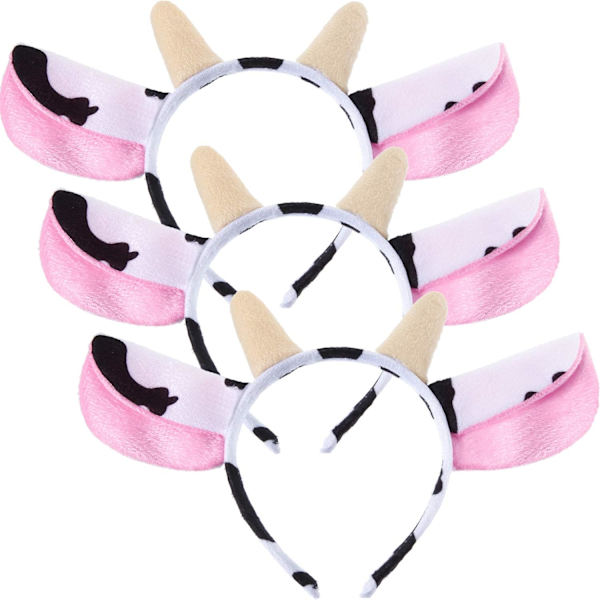 3 kpl Lehmän Pääpanta Cosplay Lehmän Korvat Pääpanta Tytölle Aikuiselle Hieno Pukeutumistarvike