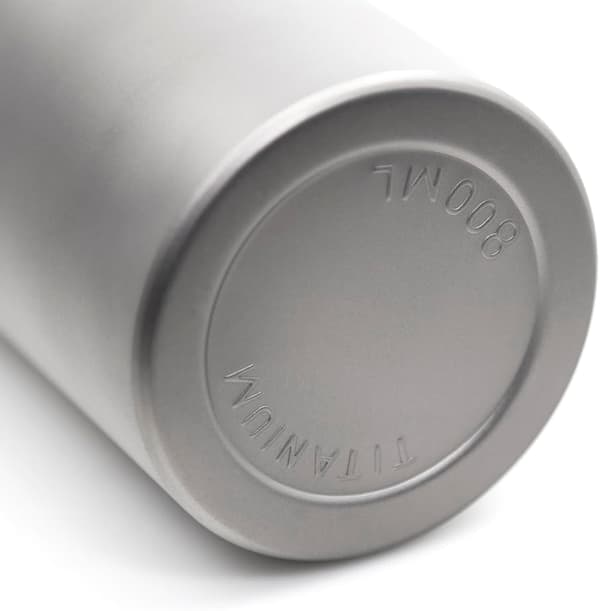 Titanium Vattenflaska 600ml/800ml Lättvikt för Utomhuscamping Vattenflaska
