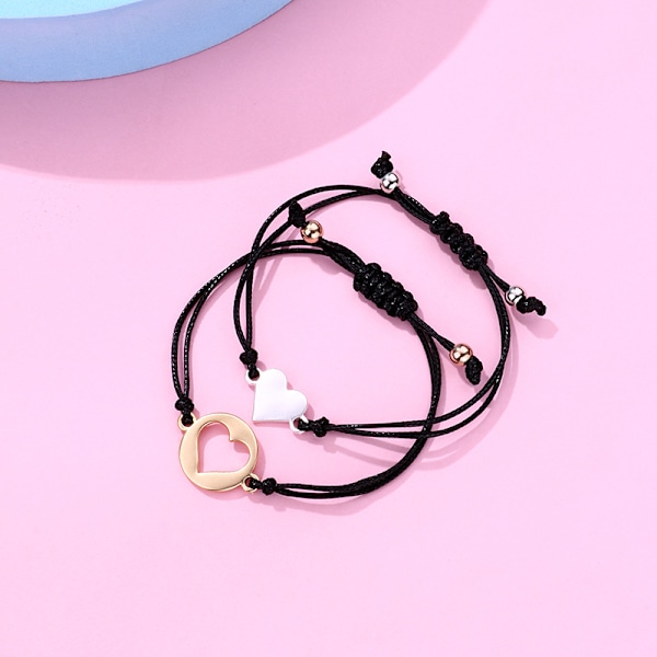 Kærlighedsarmbånd simpelt hult kærlighed håndlavet armbånd Mors dags gave smykker style1