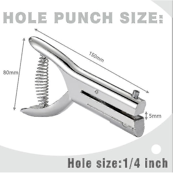 Heavy Duty enhålsstans - bärbar handhållen pappersstans (6 mm)