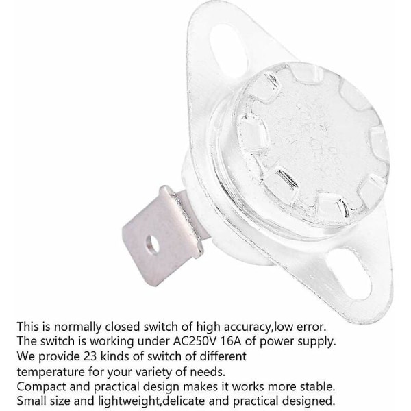 Ksd302 250v 16a Thermal Switch 75/167, Switch Temperatur Control Termostat, Normally Closed (75)