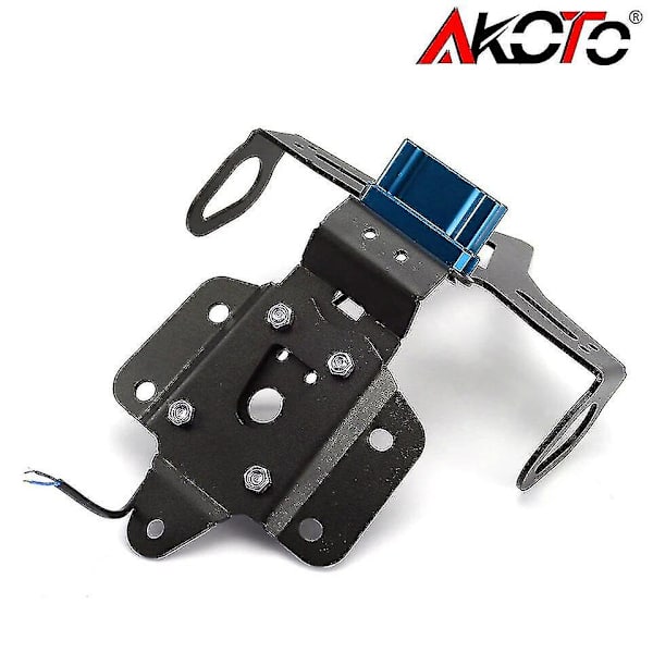 Korkea laatu Yamaha Mt-07 Fz-07 Fz07 Mt07 2014 2015 2016 2017 2018 2019 2020 2021 rekisterikilven pidikekehys LED-valolla