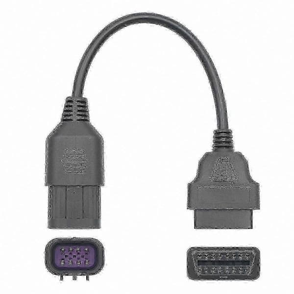 OBD2-adapterkabel 8-ben til 16-ben til ATV-diagnoseforbindelse Black