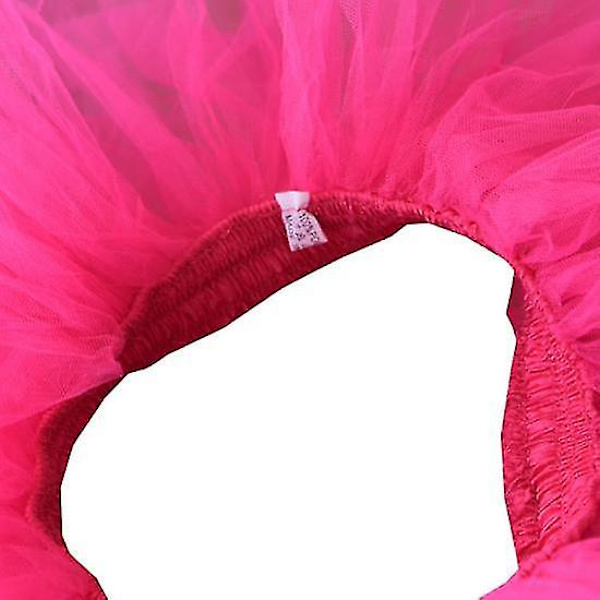 4-lags Tulle Tutu-nederdel til kvinder Teenage-voksen Klassisk elastik til dans