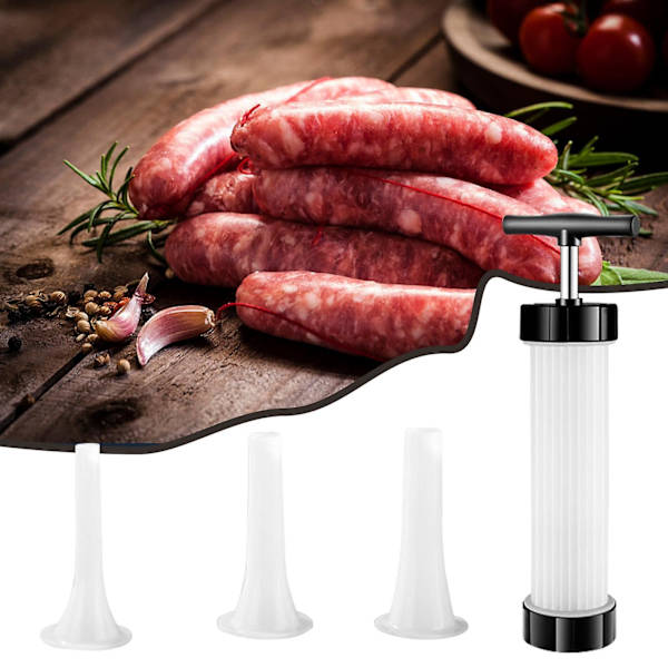Manuell Pølsemaker Kjøttfyller Salami Maker Verktøy