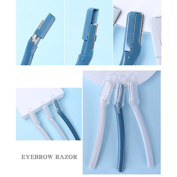 Pakke med 3 Revele Precision Eyebrow og Bikini Razors til smertefri hårfjerning