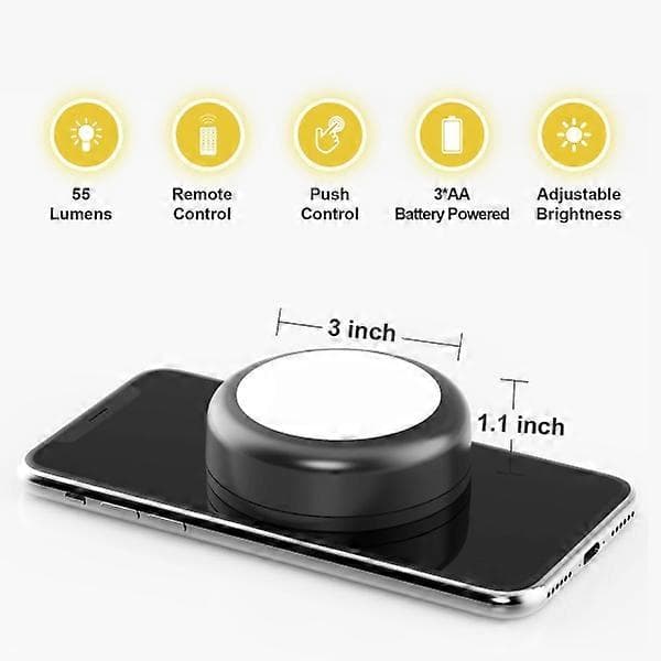 LED spotlights 6 pcs with 2 remote controls RGB Design many colors Black black