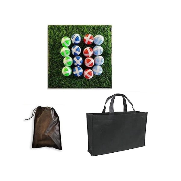 Golf Chipping spelmatta med 16 greppbollar (ingen klubba ingår), golfmatta present för män Barnlek Bakgård